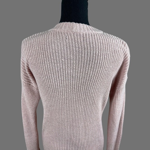 Women's Sweater AMERICAN EAGLE XS Women's Pink Sweater Winter Clothing Spring - Picture 5 of 9